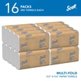thumbnail image 2 of Scott® Professional Universal Multifold Paper Towels, Bulk (01840), Absorbency Pockets, 9.2" x 9.4" sheets, Standard Tier, Compressed, White (250 Sheets/Pack, 16 Packs/Case, 4,000 Sheets/Case), 2 of 11
