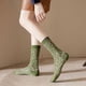 thumbnail image 3 of Vintage aguacate verde para calcetines frescos 1 par calcetín tobillero calcetines cálidos de invierno para mujer calcetín cálido cuidado grueso calcetín de moda, 3 of 5