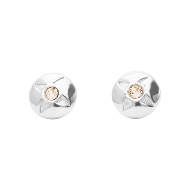 Arete para Mujer con Cristal Swarovski en Forma de Star– Bañado en Rodio– Arete Elegante y Brillante, Aretes de Mujer de Moda– Joyería para Mujer de Moda– Regalo especial Ortiz Espinosa Temporada