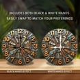 thumbnail image 2 of Rustic Metal Wall Clock Vintage Style Home Decor 10-Inch Silent Wooden Wall Clock, Battery Operated (AA Batteries Not Included), Artistic Home Decor, 2 of 7