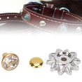 thumbnail image 4 of Rivets de Vêtements, Rivets en Verre en Forme de Tournesol, Durables pour les Bracelets en Cuir, 4 of 8