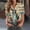 Khaki A, variant on Independence Day Printed Short Sleeve Collared Button Blouse For Women Summer Casual Relaxed Fit Holiday Celebration Patriotic Weekend Style Beach Top