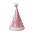 thumbnail image 1 of Gorro de Papá Noel decorativo con pompón, ideal para adornar tu cabeza en Navidad o Carnaval. Rosa, 1 of 9