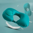 thumbnail image 2 of BOLLSLEY Inflatable U-Shaped Neck Support Pillow, Foldable Portable Inflatable Cushion For Travel Air Plane Sleep, 2 of 7
