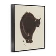 thumbnail image 3 of Stupell Industries Contemporary Minimal Cat on Beige Black Framed Giclee Art, 11 x 14, by Grace Popp, 3 of 7