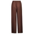 thumbnail image 4 of Audhol Business Casual Outfits for Women, Women's Summer Wide Leg Casual Trousers High Waist Summer Trousers Lightweight Casual Suit Trousers Comfortable Business Trouser Work Pants Women Coffee XL, 4 of 5