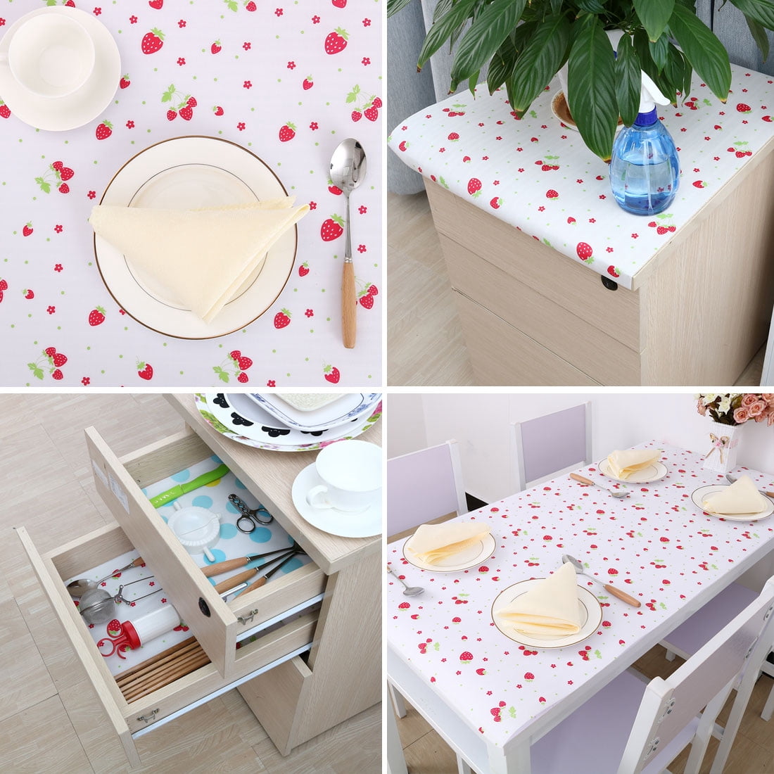 Unique Bargains Kitchen Table Mat Drawer Wardrobe Shelf Pad Cupboard 30 x 300cm