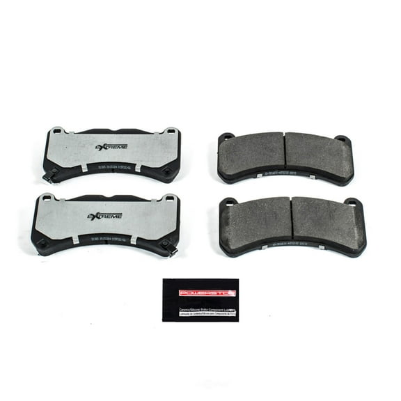 PowerStop Z26-1365 Z26 Street Warrior Carbon Fiber-Ceramic Brake Pads with Hardware Fits select: 2018-2020 SUBARU WRX, 2013-2014 FORD MUSTANG SHELBY GT500