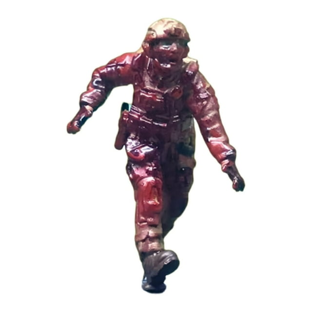 Figura de soldado de adorno a escala 1:64, miniatura de zombis, minimuñeco de cadáver ambulante Estilo C