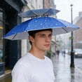 thumbnail image 6 of Guodhu Double-Layer Fishing Umbrella Hat, Head-Mounted Hands-Free Sun Protection Rain Shade, Outdoor Large Folding Umbrella for Fishing and Work(Dark Blue), 6 of 6