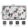 thumbnail image 5 of Pug and Love Heart Door Rugs,Washable Non Slip Door Mats Indoor,Decorative Door Mats,Entry Mat Indoor for Entrance,Bedroom,Kitchen,Bathroom,30"x17", 5 of 6