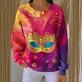 thumbnail image 5 of Aoiroe Women's Vintage T Shirt,Spring Clothes Pullover Shirts Boat Neck Long Sleeve Shirts for Women Long Sleeve Athletic Tops For Women Crew Neck Blouses Dressy Hot Pink XL, 5 of 6