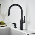 thumbnail image 3 of Rivana High-Arc Pull-Down Dual-Spray Kitchen Faucet - Matte Black, 3 of 5
