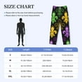 thumbnail image 4 of Lsque Mardi Gras1 Print Men's Pajama Pants, Lounge Pant - Comfortable Home Wear,Elastic Waistband, Stylish Design-X-Large, 4 of 9