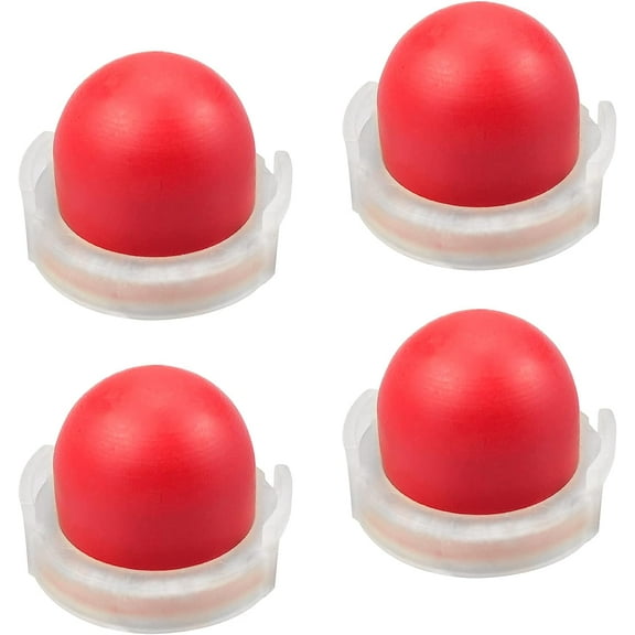 Sarapandan 4 Pieces Primer Pump, Fuel Primer Bulb, Primer Bulb for Trimmer, Hedge Machine, Petrol Saw (Red) Sarapandan