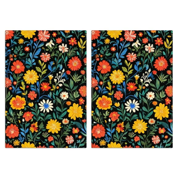 2 Pcs Funny Kitchen Towels,Pioneer Flower Microfiber Dish Towels,Kitchen Tea Towels,Kitchen Towel Set (18" X 26")