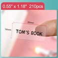 thumbnail image 2 of Label Maker Tape (0.55" x 1.18") Printer Sticker Paper with Self-Adhesive for D11/D110/D101 Label Maker,JADENS D110,1 Roll of 210 (Clear), 2 of 4