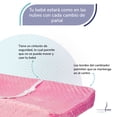 thumbnail image 3 of Cambiador de Pañales Memory Foam Cambiador Rosa, 3 of 8
