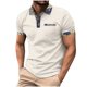 thumbnail image 1 of Mens Manga Corta Botón Abajo Camisas Solapa Color Cuello de Vuelta, Al Aire Libre Casual Blusa para Hombres, 1 of 5