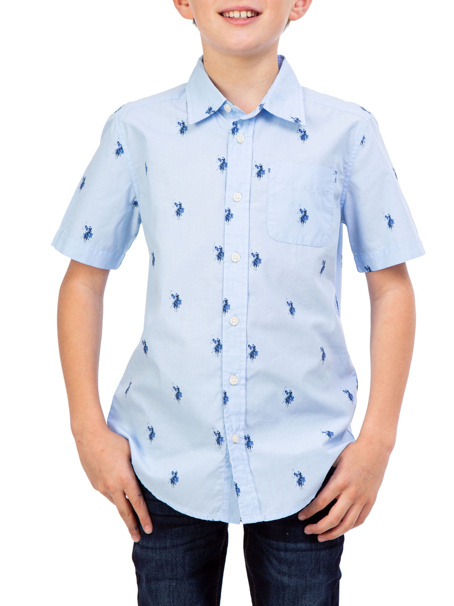 U.S. Polo Assn. Boys Woven Button Down 