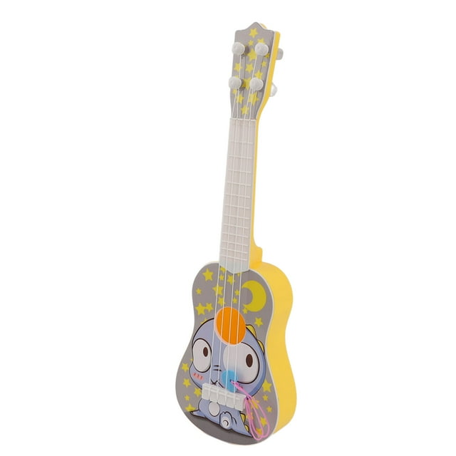p>Jouet de Dessin Animé Instrument Ukulélé Simulation Ukulélé Instrument Jouet Dessin Animé 4 Cordes Réglables Jouet de Guitare Ukulélé Musical Portable/p>