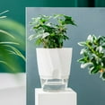 thumbnail image 2 of Self-Watering Planter Pot with Humidity Dome for Indoor Plants-l-white, 2 of 8