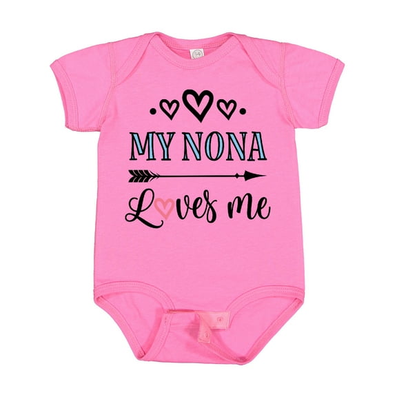 Inktastic My Nona Grandma Loves Me Girls Girls Baby Bodysuit