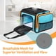 thumbnail image 5 of Discala Transportín grande para gatos, transportador para mascotas, transportador para perros pequeños, transportador para gatos, transportador para mascotas grande, suave y plegable para viajes en in, 5 of 5