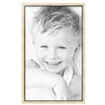 thumbnail image 2 of ArtToFrames 25" x 41" Silver with Black Lip Picture Frame, 25x41 inch Multi Wood Poster Frame (WOM-5193),  Pack, 2 of 7