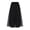 🔥 Black, variant on Three-Layer Beaded A-Line Gauze Skirt Mid-Length Pleated Mesh Pull-On Design Soft Elastic Waist Flowing Hem For Dance Performance Rehearsal Stage Photoshoots And Casual Layered Styling