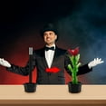 thumbnail image 6 of COM1950s 1Set Black Magic Wand To Flower for Boys Playing Toys Magic Trick Wand Magicians Tricks Toys Close-Up Magic Prop Magic Flower Stick Magic Kits and Accessories Games, 6 of 8