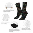 thumbnail image 6 of Colorful Glasses Stockings Hipster Eyeglasses Socks High Quality Gothic Socks Autumn Clim, 6 of 7