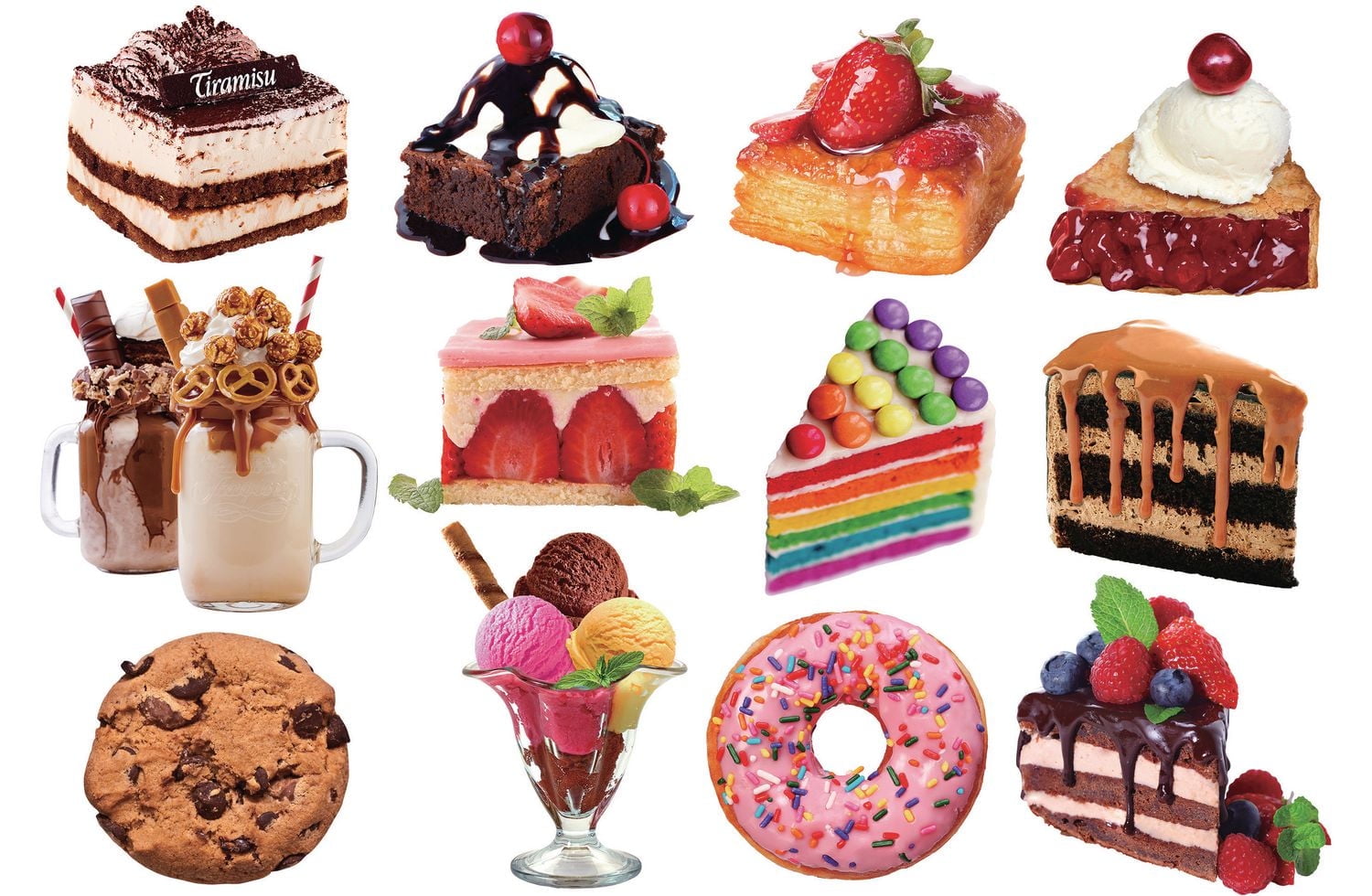 Cra-Z-Art 12 Dessert Shaped Puzzles, 500pcs