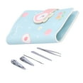 thumbnail image 3 of Khall Manicure Clipper Nail File Eyebrow Tweezers Set Student Cute Nail Care Cleaning Tool With Storage Bag,Mini Manicure Set,Mini Nail Kit, 3 of 8