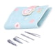 thumbnail image 4 of Juego de cortauñas, lima de uñas, pinzas para cejas, herramienta de limpieza para el cuidado de las uñas con bolsa de almacenamiento, 4 of 14