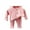 Pink, variant on ameIAEA Toddler Kids Boys Girls Fall Winter Outfit Solid Color Long Sleeve Shirts Pants Set 1-12 Years