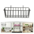 thumbnail image 5 of Pretyzoom Hanging Wall Basket for Bathroom Use Iron Black 1Set, 5 of 7