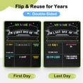 thumbnail image 3 of DOLLAR BOSS First and Last Day Chalkboard Signs, 14”x11” Double-Sided Reusable And Erasable Chalkboard with 7 Colorful Chalk Markers, Portable Dry Erase Chalk Board Ideal Photo Memory Kindergarten, 3 of 10