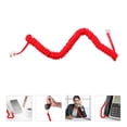 thumbnail image 3 of Miangastore Coiled Telephone Cords Red Rubber Material 2Set For Home Use 9.8X0.6X0.6In, 3 of 8