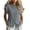 06# Gray, variant on Cotton Tops for Women Ihhxva Breathable Ruffle Sleeve Blouse with Button Detail Summer Button-Up Top S-2XL
