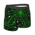 thumbnail image 3 of Disketp Green Bright Web With Spiders Men'S Boxer Briefs,Soft And Breathable Cotton Underwear With Comfortflex Waistband, 3 of 8