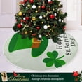 thumbnail image 6 of Coolnut St. Patrick's Day Shamrock Christmas Tree Skirt Tree Skirt for Holiday Party Home Christmas Day Ornaments36", 6 of 6