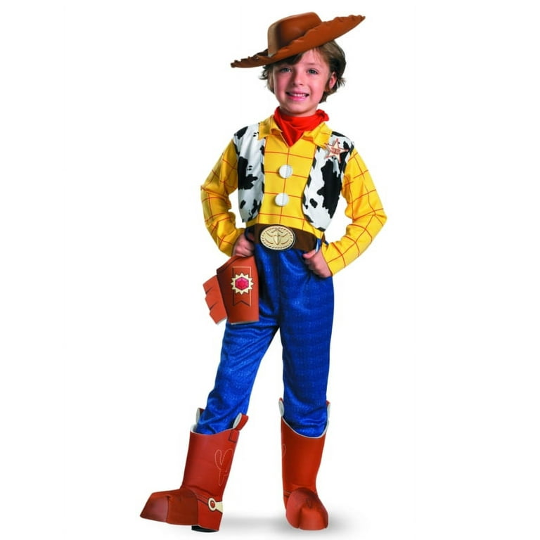 Dinsey Plus Size Woody Toy Story Halloween Costume, Adult Deluxe Cowboy  Outfit for Men