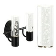 thumbnail image 3 of JONATHAN Y Bolha 10.75" 2-Light Minimalist Modern Bubble Acrylic/Iron Integrated LED Vanity Light, Black, 3 of 9