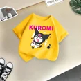 thumbnail image 4 of Marca Kulomi, camiseta de algodón de verano para niños, linda camiseta de dibujos animados de Sanrio para niño y niña, ropa informal de moda para niña bebé, 4 of 5