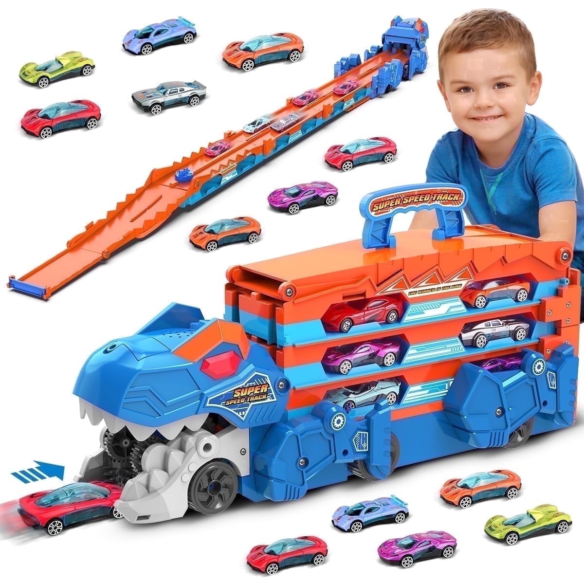 Monster Maniacs Chevy Switch 'Ems 24-Piece Toddler Truck Toy Set