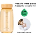 thumbnail image 3 of Mini Plastic Water Bottle without Straw, 10 oz Small Plastic Bottle BPA Free & Safe for Girls, Kids, Fast Flow, Durable for Milk Tea (Orange), 3 of 5