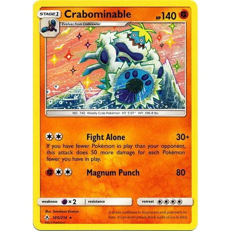Pokemon Unbroken Bonds Crabominable 105