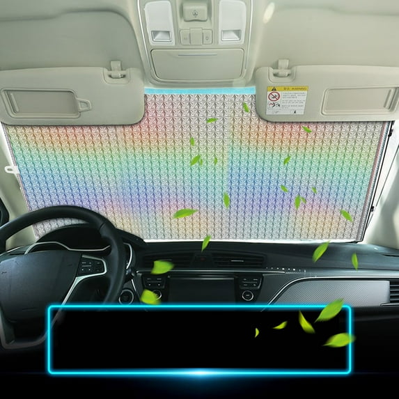 Automatic Retractable Car Sunshade, Sun Shade for Car Windshield, Retractable Sun Shade for Car, Visor for UV Rays and Heat Protection, Light-Tight Cover Auto Accessories
