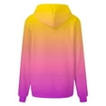 thumbnail image 4 of Women Fashion Solid Hooded Drawstring Sweatshirt With Pocket Casual Comfortable Pullover, 4 of 4
